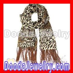 Oblong Fringed Designer Silk Scarf