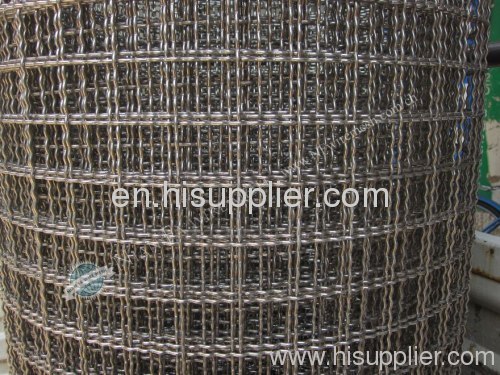 heavy stainless steel crimped wire mesh