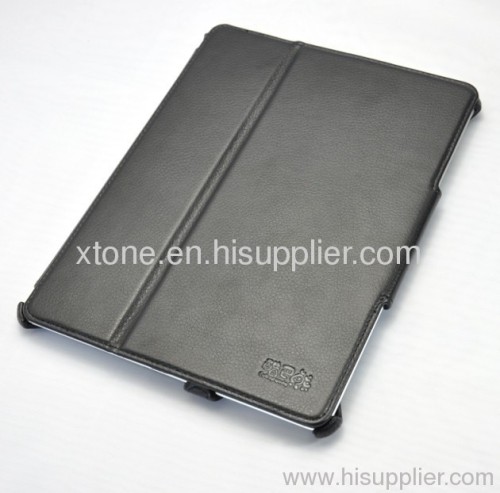Black PU Leather Case For Ipad 2 cobopanda design