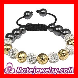 Crystal Gold Shamballa Bracelets