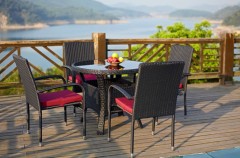 rattan patio dining set