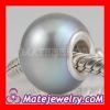 Nature Metallic Grey Freshwater Pearl Beads in 925 Silver Core with 925 Stamped