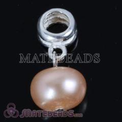 Sterling Silver Charms with 10mm Nature Freshwater Pearl