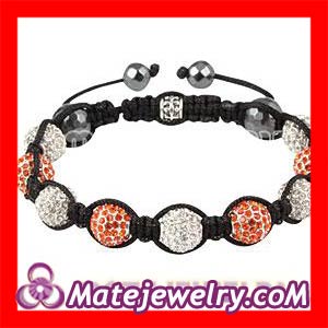 White&Red swarovski crystal shamballa bracelets