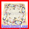 Printed Butterfly Silk Scarf Small Square Pure Silk Scarves Wholesale