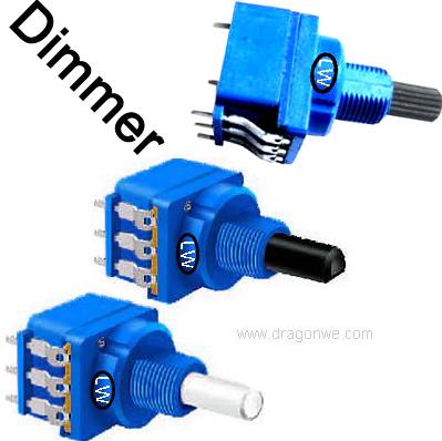 Potentiometer switch electronic component rotary switch