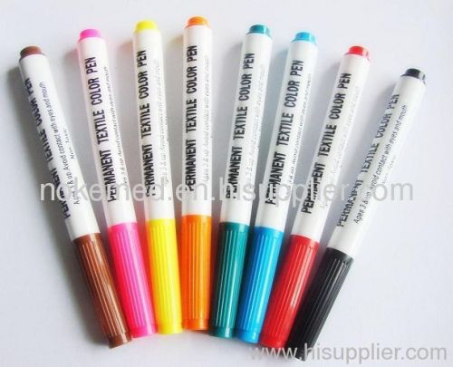 permanent FABRIC MARKERS 6 color Set