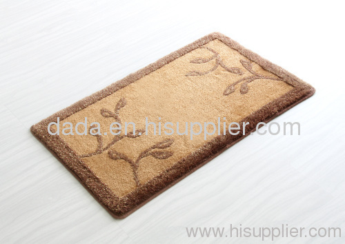 Hand tufted acrylic bath mat set