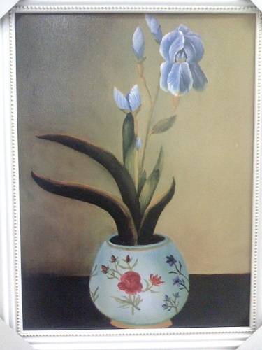 flowers oil painting on canvas