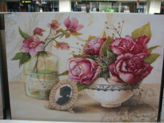 handpainted impressionist canvas flower oil painting