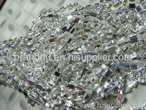 hot sale fashion copper rhinestone cup chain