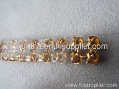 Rhinestone roll cup chain