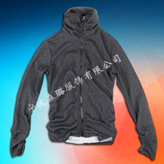 100% Polyeter Zipper men Coat