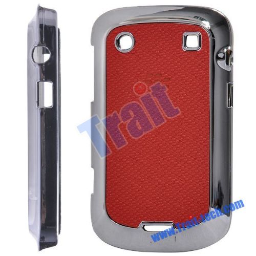 Electroplate Hard Shell Case Cover for Blackberry Bold 9900 9930(Red)