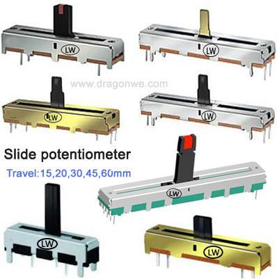 Slide potentiometer rotary potentiometer