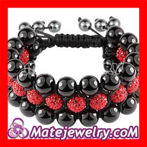 Multi-Row Shamballa Crystal Bracelet