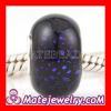 Fashion Dichroic Foil Glass Beads european Compatible 925 Silver Single Core