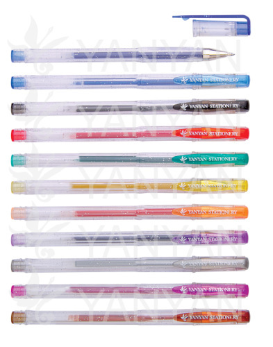 Flash gel ink pen