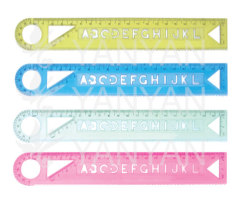 Plastic straight ruler