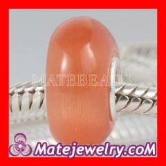 Lampwork Glass european opal charm