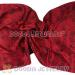 Long Red Silk Scarf