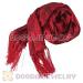 Long Red Silk Scarf