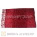 Long Red Silk Scarf