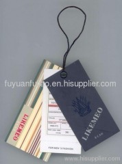 clothing label;hang tag