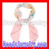 Pink Silk Scarf for Women Hand Painted Floral Large Square Silk Scarves