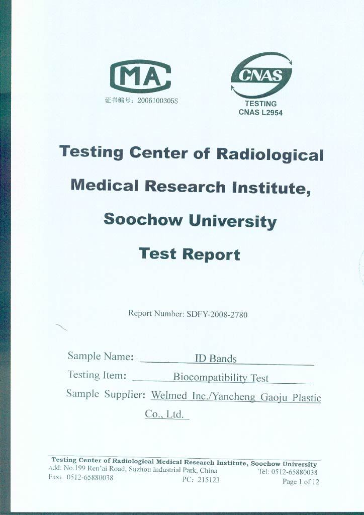 Biocompatibility Test 3-1