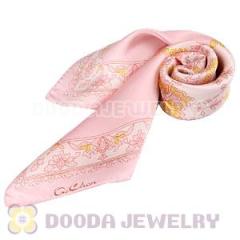 Fashion Printed Floral Small Square Silk Scarf Wholesale