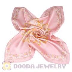 Fashion Printed Floral Small Square Silk Scarf Wholesale