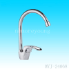 single level brass body bathtub faucet