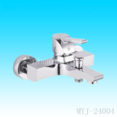 single lever wall mount lavatory faucet