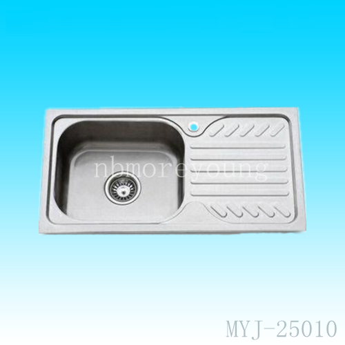 single bowl stainless steel kitchen sink/basin
