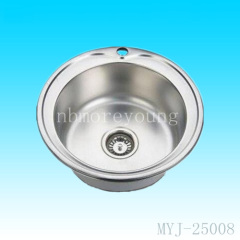 stainless steel round kitchen sink