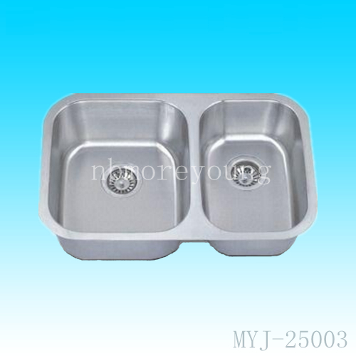 undermount double bowl Kitchen Sink