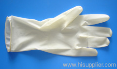 Disposable sterile surgical powder-free rubber latex gloves