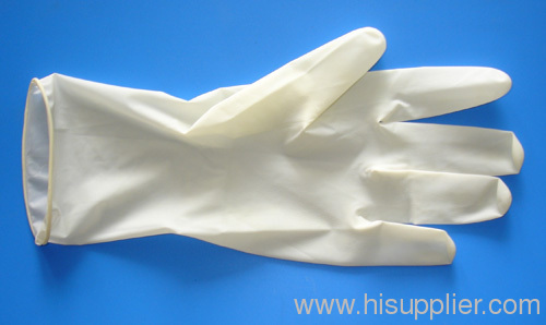 Disposable sterile surgical powdered rubber latex gloves
