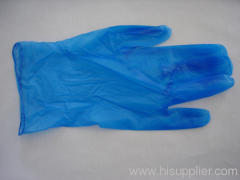 Disposable industrial powder-free blue vinyl/pvc gloves