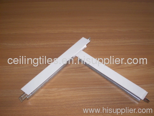 white color suspended ceiling t grid