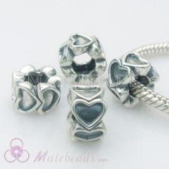 european sterling silver antique heart beads wholesale