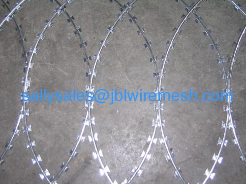 Galvanized Razor Barbed Wire