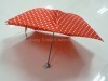 21&quot; 3 fold outside folding manual open santin umbrella