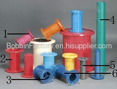 Plastic winding bobbin