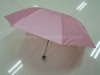 3 fold outside folding polyester/pearl manual open umbrella