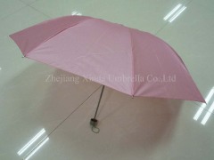 3 fold solid color umbrella