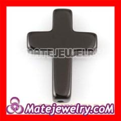 Black Agate Cross Beads wholesale