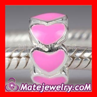 european enamel heart Beads