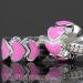 european enamel heart Beads